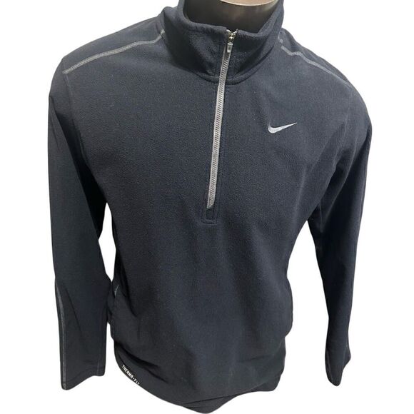 Nike Other - Nike ThermaFit Mens Medium Blue Half ZIP Fleece